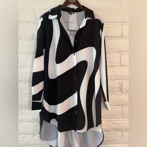 Black and White Women's Dress